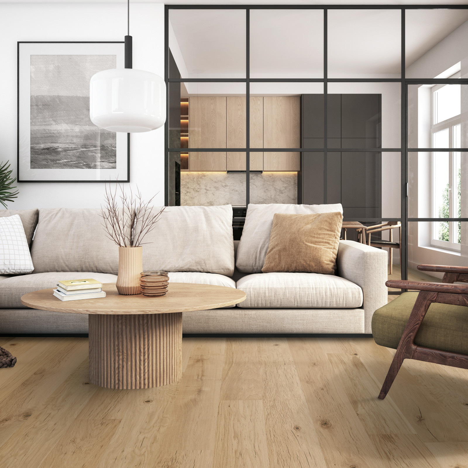 Coastal Blanc Meritage Engineered Hardwood - Organic Modern Style - Image 1