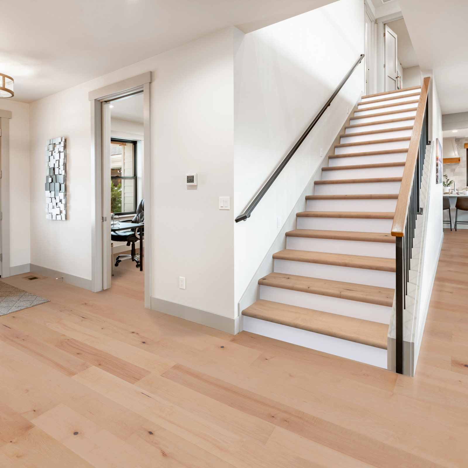 Natural Maple engineered hardwood flooring - Image 1