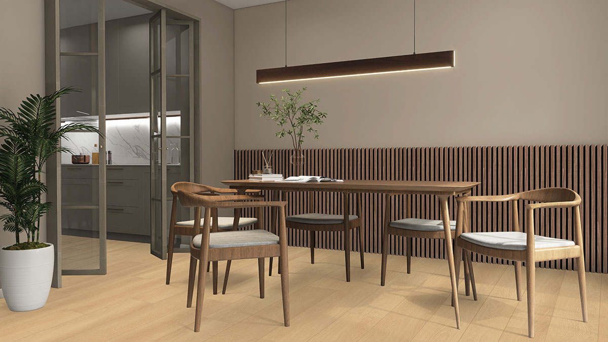 Wallingford Blonde Shorecliffs flooring room scene and product photos - Image 1